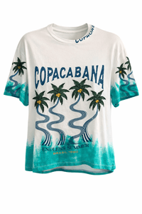 Copacabana Coast Graphic Italian Top