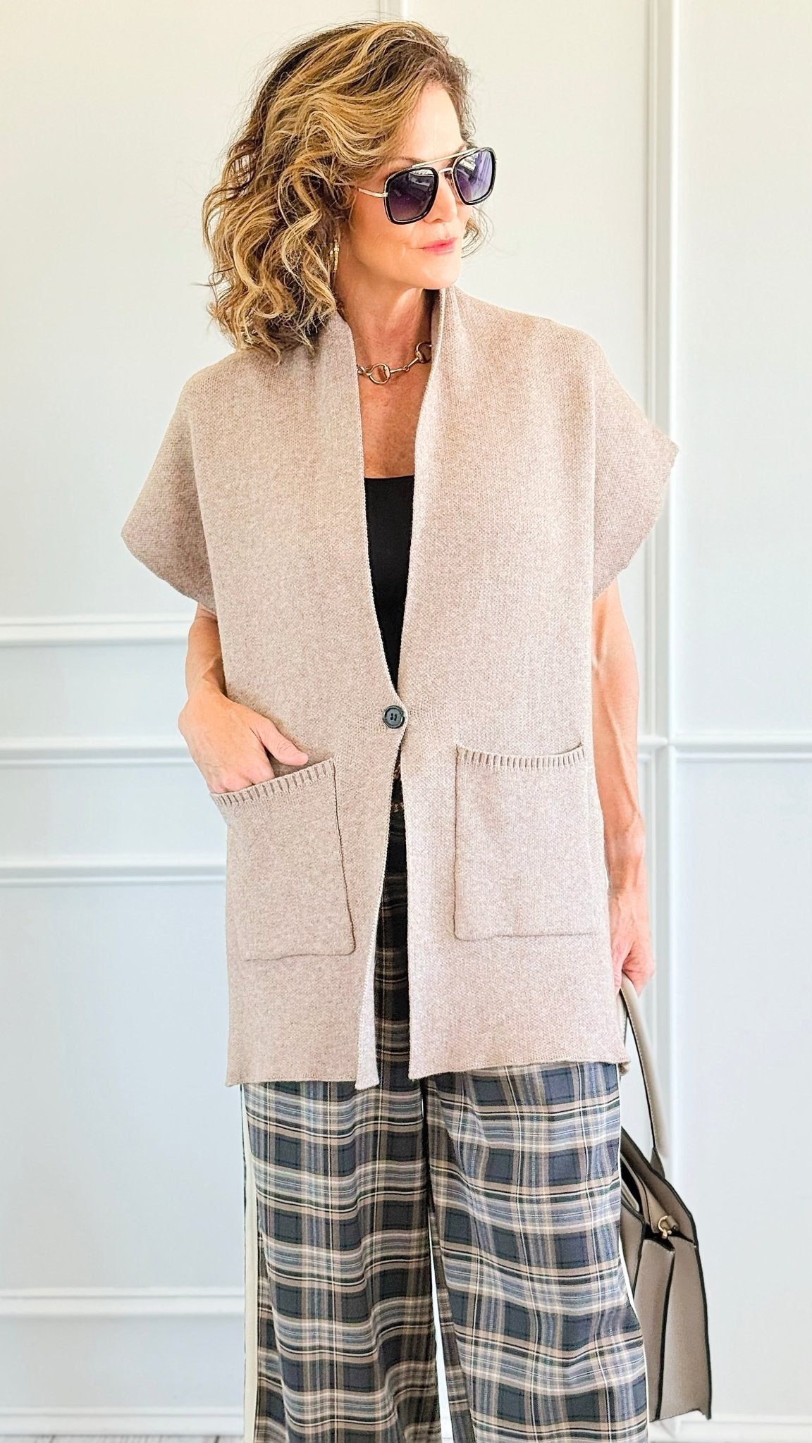 Cozy Appeal Knit Cardigan Vest-160 Jackets-Cozy Co-Coastal Bloom Boutique, find the trendiest versions of the popular styles and looks Located in Indialantic, FL