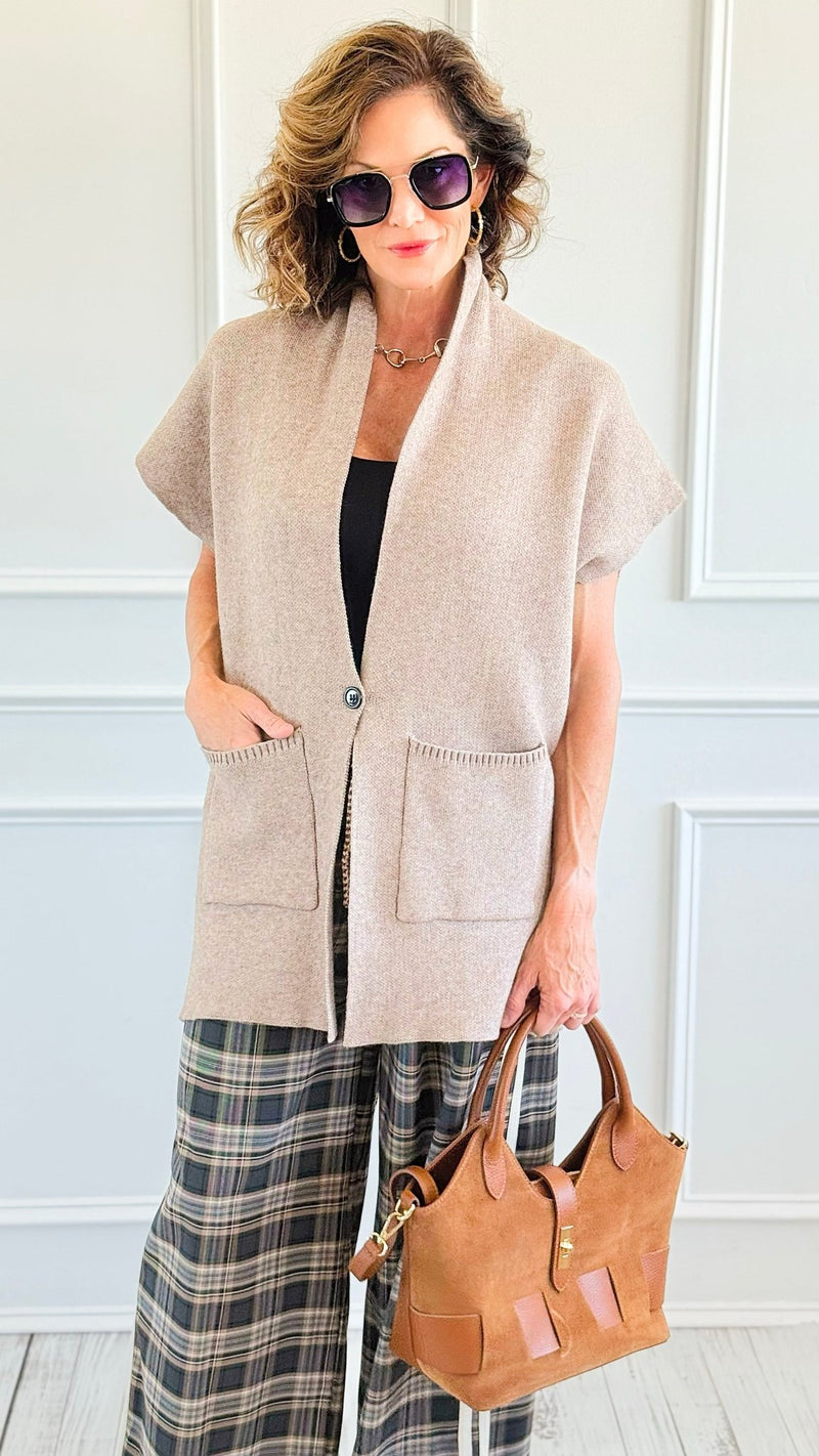 Cozy Appeal Knit Cardigan Vest-160 Jackets-Cozy Co-Coastal Bloom Boutique, find the trendiest versions of the popular styles and looks Located in Indialantic, FL