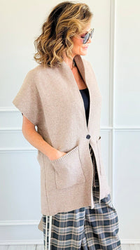 Cozy Appeal Knit Cardigan Vest-160 Jackets-Cozy Co-Coastal Bloom Boutique, find the trendiest versions of the popular styles and looks Located in Indialantic, FL