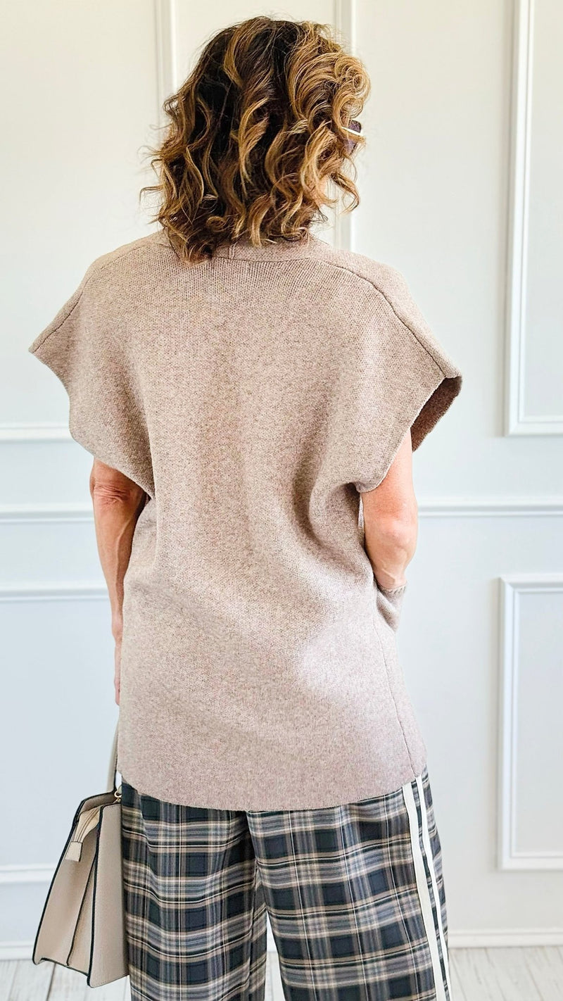 Cozy Appeal Knit Cardigan Vest-160 Jackets-Cozy Co-Coastal Bloom Boutique, find the trendiest versions of the popular styles and looks Located in Indialantic, FL