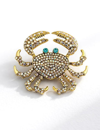 Crabby Glam Brooch - Colorful