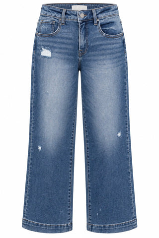 Cropped Wide Leg Jeans