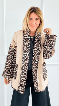 Crown Bejeweled Italian Quilted Jacket-160 Jackets-Italianissimo-Coastal Bloom Boutique, find the trendiest versions of the popular styles and looks Located in Indialantic, FL