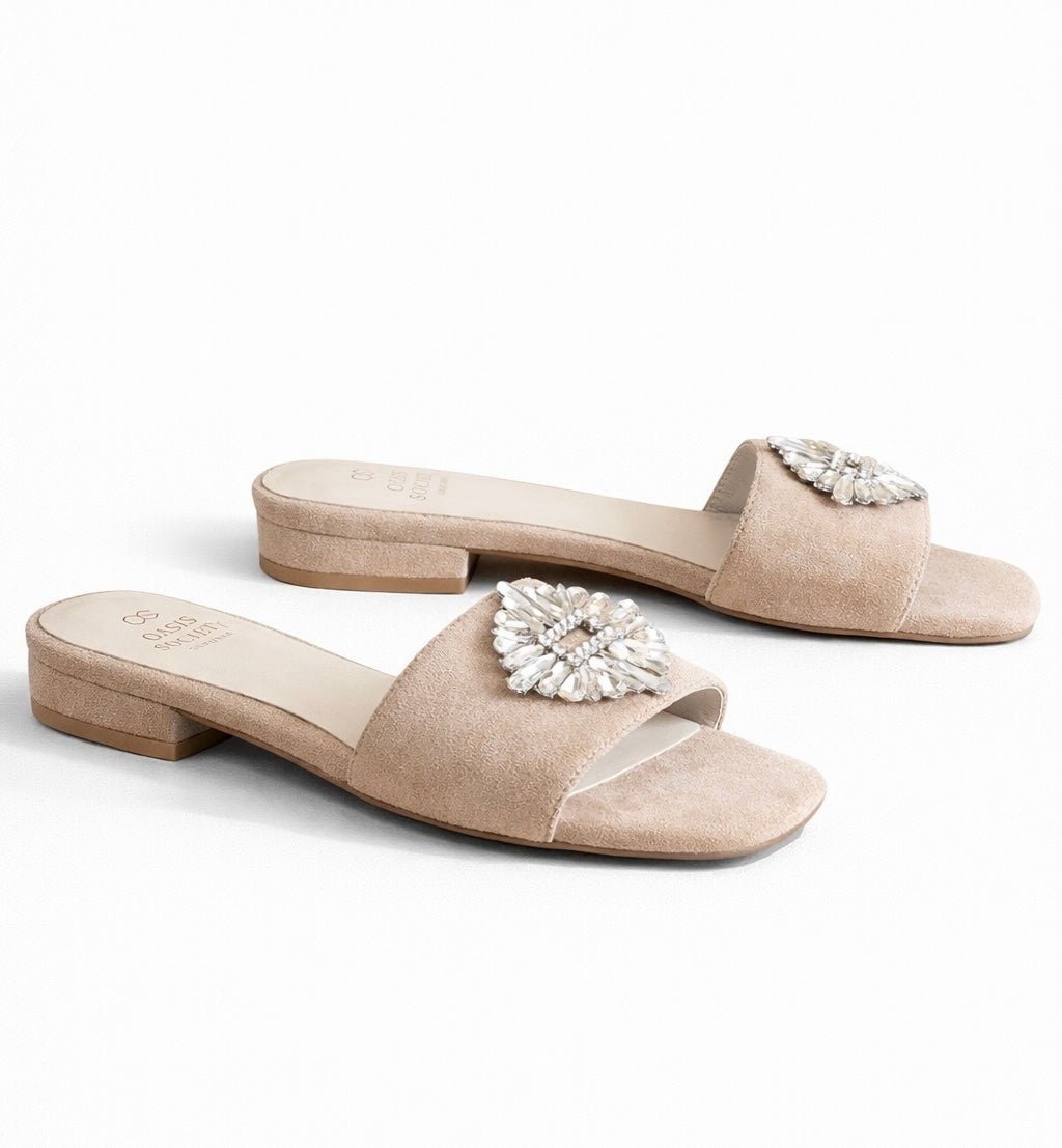 Crown Jewel Slip-On Sandals