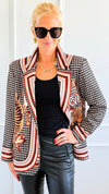 Crowned Instinct Italian Blazer-160 Jackets-Italianissimo-Coastal Bloom Boutique, find the trendiest versions of the popular styles and looks Located in Indialantic, FL