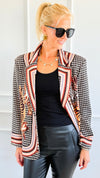 Crowned Instinct Italian Blazer-160 Jackets-Italianissimo-Coastal Bloom Boutique, find the trendiest versions of the popular styles and looks Located in Indialantic, FL