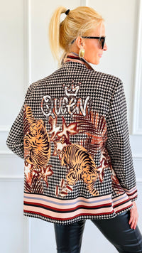 Crowned Instinct Italian Blazer-160 Jackets-Italianissimo-Coastal Bloom Boutique, find the trendiest versions of the popular styles and looks Located in Indialantic, FL