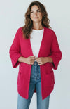 Cuff & Comfort Chenille Cardigan-Apple Red-150 Cardigans/Layers-POL-Coastal Bloom Boutique, find the trendiest versions of the popular styles and looks Located in Indialantic, FL