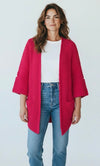 Cuff & Comfort Chenille Cardigan-Apple Red-150 Cardigans/Layers-POL-Coastal Bloom Boutique, find the trendiest versions of the popular styles and looks Located in Indialantic, FL