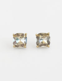 Cushion Stone Stud Evening Earrings - Clear -CZ-230 Jewelry-NYW-Coastal Bloom Boutique, find the trendiest versions of the popular styles and looks Located in Indialantic, FL