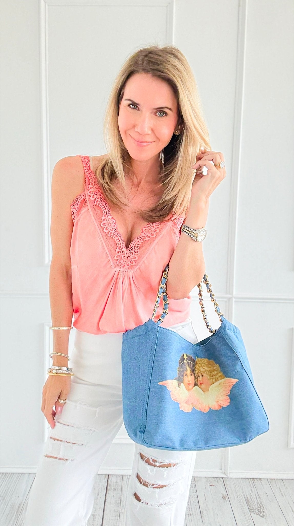 Custom CB - Crowned in Love Tote-240 Bags-Bag Boutique-H&D / Holly-Coastal Bloom Boutique, find the trendiest versions of the popular styles and looks Located in Indialantic, FL