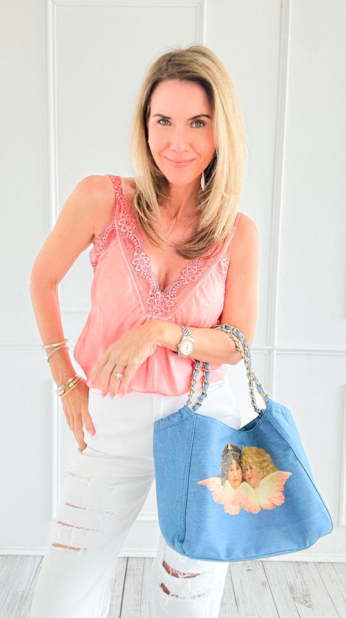 Custom CB - Crowned in Love Tote-240 Bags-Bag Boutique-H&D / Holly-Coastal Bloom Boutique, find the trendiest versions of the popular styles and looks Located in Indialantic, FL