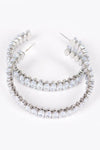 CZ Radiance Hoop Earrings-230 Jewelry-H&D-Coastal Bloom Boutique, find the trendiest versions of the popular styles and looks Located in Indialantic, FL