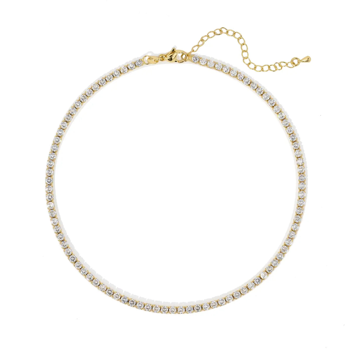 Stainless Steel Chloe Tennis Necklace-230 Jewelry-Sahira Jewelry Design-Coastal Bloom Boutique, find the trendiest versions of the popular styles and looks Located in Indialantic, FL