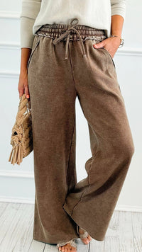 Daydream Lounge Pants - Mocha-100 Pants-Zenana-Coastal Bloom Boutique, find the trendiest versions of the popular styles and looks Located in Indialantic, FL