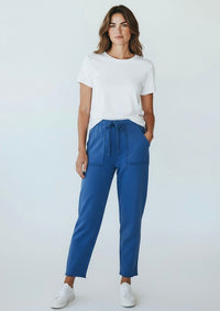 Daydream Patch Pocket Pant - Blue-100 Pants-MONO B-Coastal Bloom Boutique, find the trendiest versions of the popular styles and looks Located in Indialantic, FL