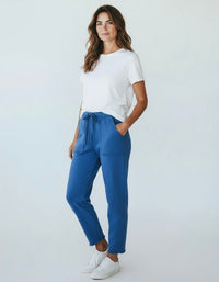 Daydream Patch Pocket Pant - Blue-100 Pants-MONO B-Coastal Bloom Boutique, find the trendiest versions of the popular styles and looks Located in Indialantic, FL