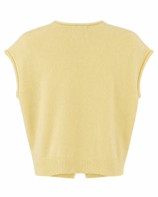 Daydreaming Knit Button Top - Butter Yellow