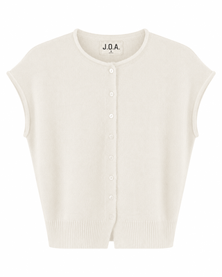 Daydreaming Knit Button Top - Ivory