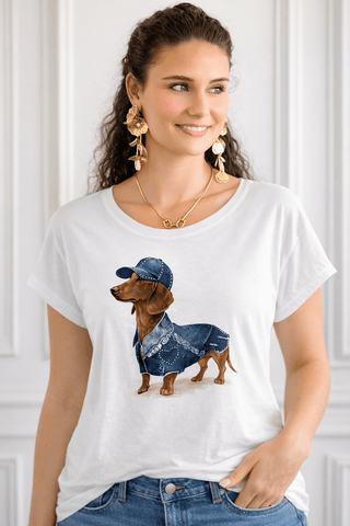 Denim Darling Pup Italian Tee