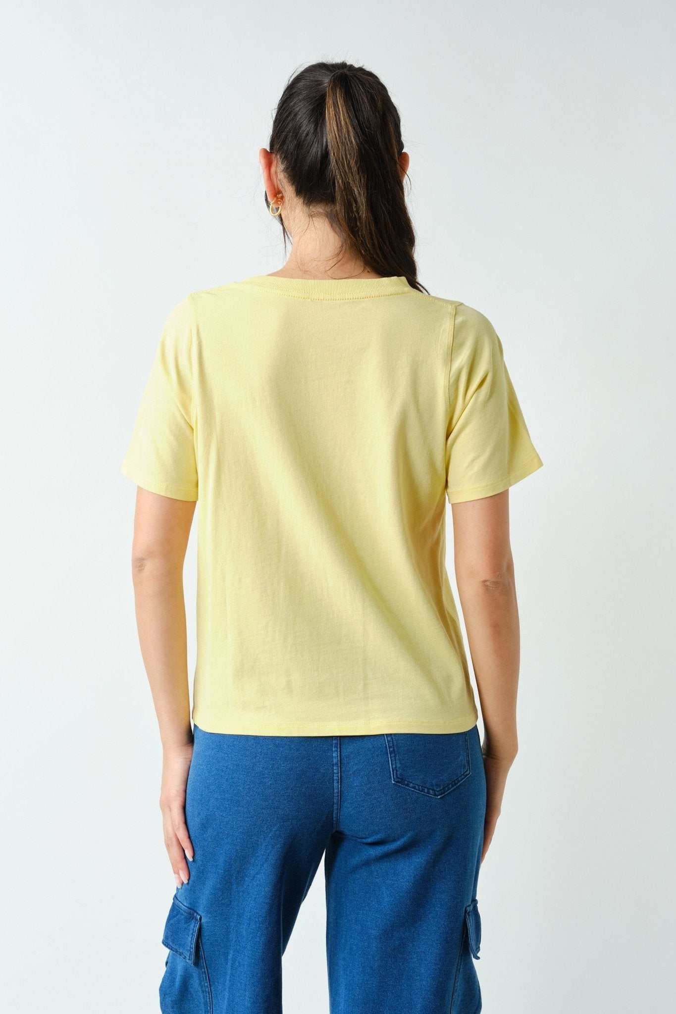 Dima Everyday V-Neck Tee - Yellow Glow