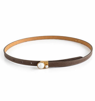 Diva Detail Leather Italian Belt