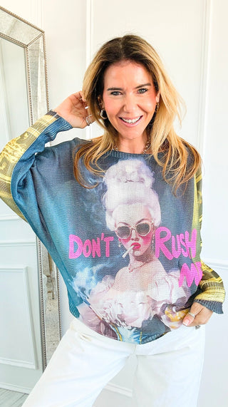 Don't Rush Me Italian St Tropez Knit