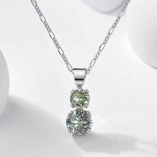 Double Drop Necklace - Sea Foam - Katora