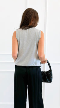 Downtown Darling Ribbon Top-100 Sleeveless Tops-DOE AND RAE-Coastal Bloom Boutique, find the trendiest versions of the popular styles and looks Located in Indialantic, FL