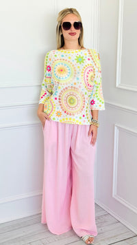 Dream Breeze Italian Pants- Pink