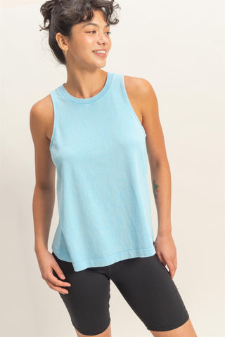 Driftstone Mineral Wash Tank - Blue