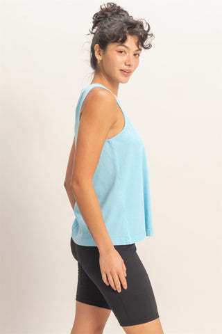 Driftstone Mineral Wash Tank - Blue