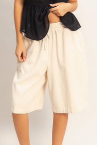 Driftwood Cotton Lounge Short - Oatmeal