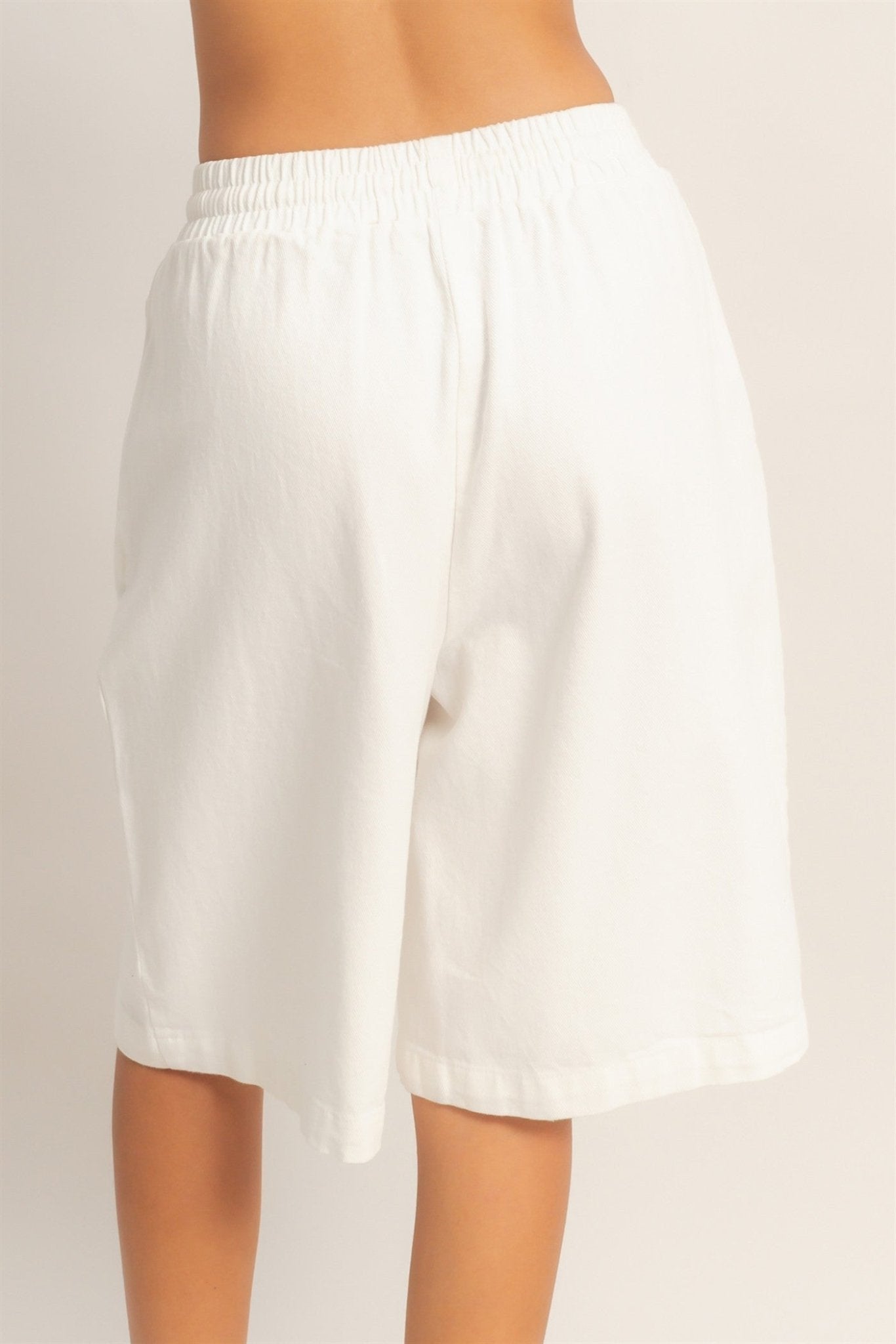 Driftwood Cotton Sandler Lounge Short - Off White