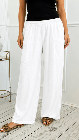 Easy Italian Pant - White