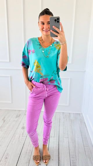 Easy Street Joggers- Bright Mauve