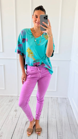 Easy Street Joggers- Bright Mauve
