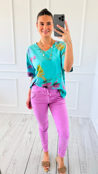 Easy Street Joggers- Bright Mauve