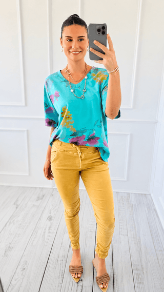Easy Street Joggers- Mustard