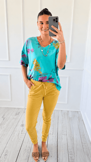 Easy Street Joggers- Mustard