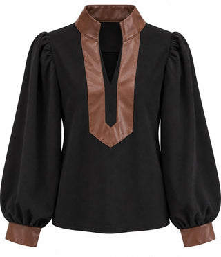Edge of Chic Faux Suede Top