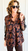 Edge Of Lace Italian Button Top-110 Long Sleeve Tops-TATTOO Z-Coastal Bloom Boutique, find the trendiest versions of the popular styles and looks Located in Indialantic, FL