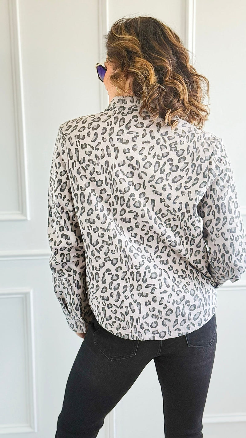 Eileen Fall Shacket - Leopard-110 Long Sleeve Tops-Rosio-Coastal Bloom Boutique, find the trendiest versions of the popular styles and looks Located in Indialantic, FL