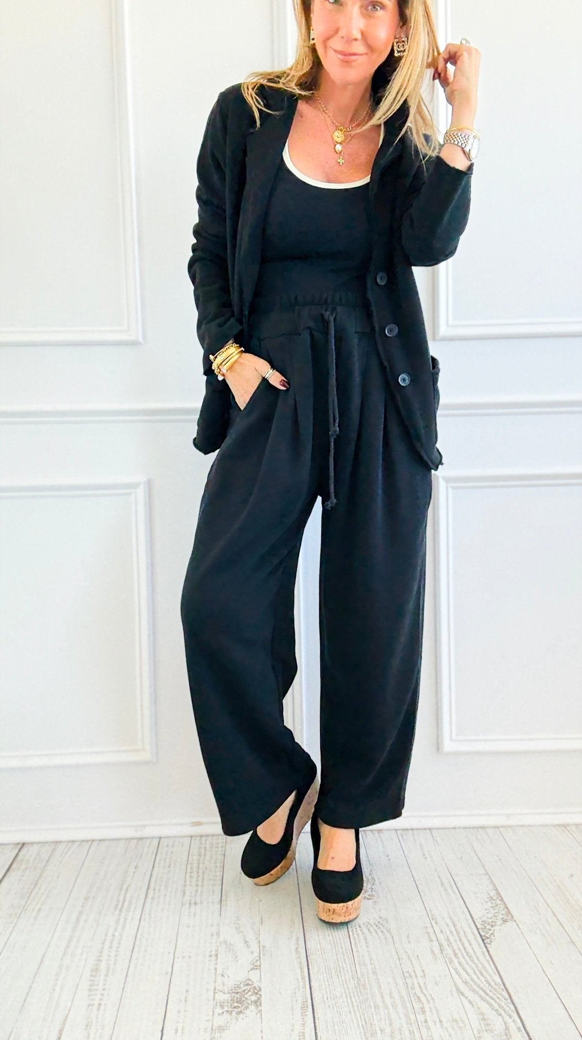 Eileen Uptown Ease Knit Pants-100 Pants-Mono B-Coastal Bloom Boutique, find the trendiest versions of the popular styles and looks Located in Indialantic, FL