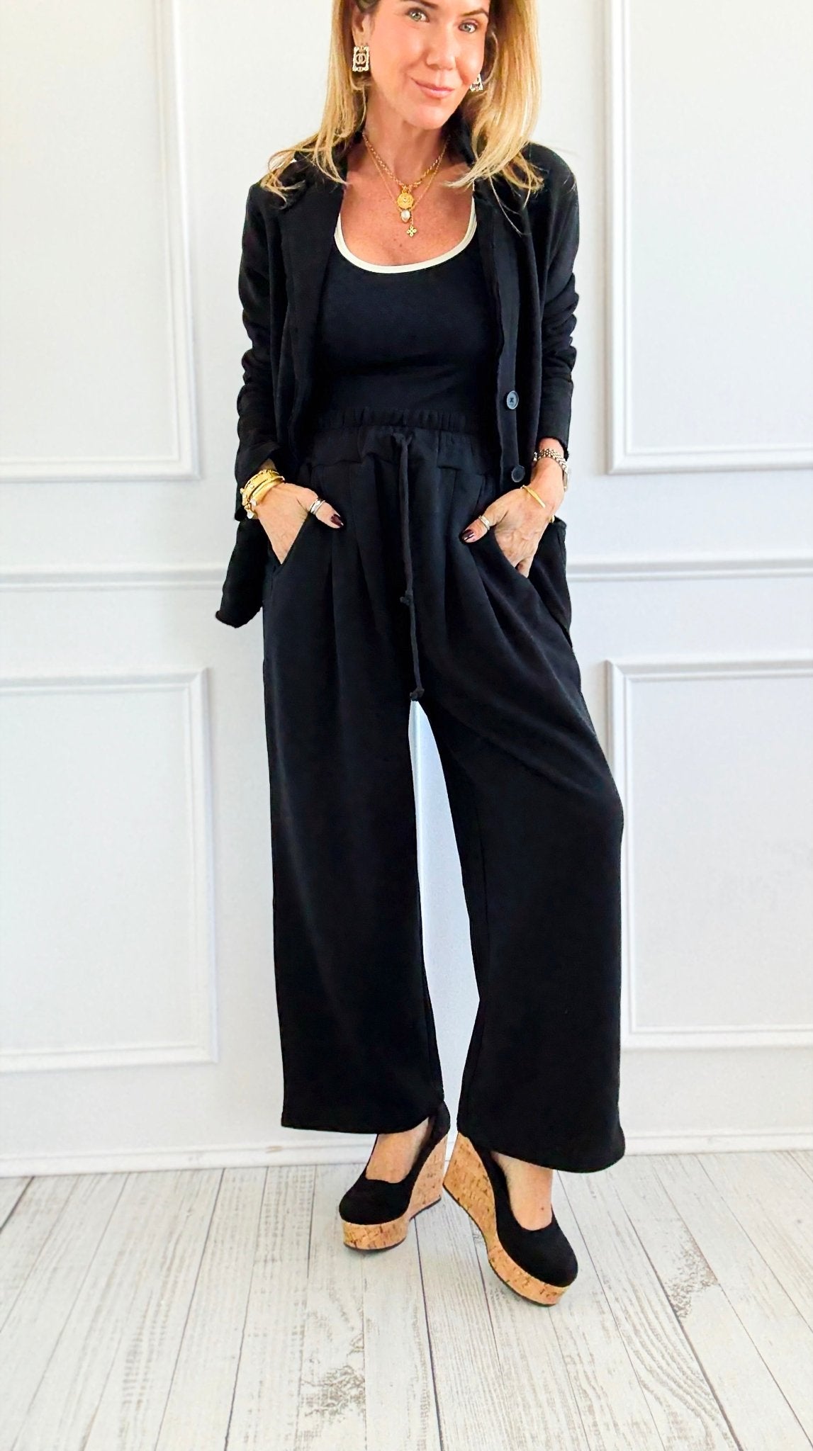 Eileen Uptown Ease Knit Pants-100 Pants-Mono B-Coastal Bloom Boutique, find the trendiest versions of the popular styles and looks Located in Indialantic, FL