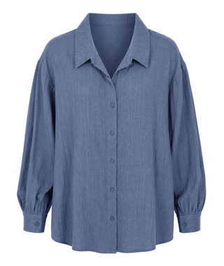 Elegance Textured Button Front Top