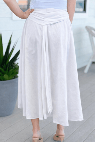 Elegant Society Button Italian Skirt