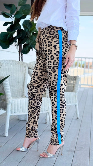 Elevated Instinct Wish List Italian Joggers- Blue/Wild