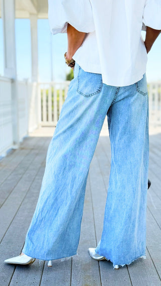 Embroidered Bloom Jeans